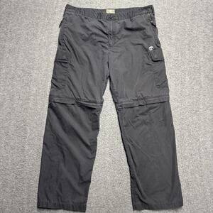 Vintage Timberland Convertible Cargo Pants Mens 38 Black Shorts Hiking Pockets